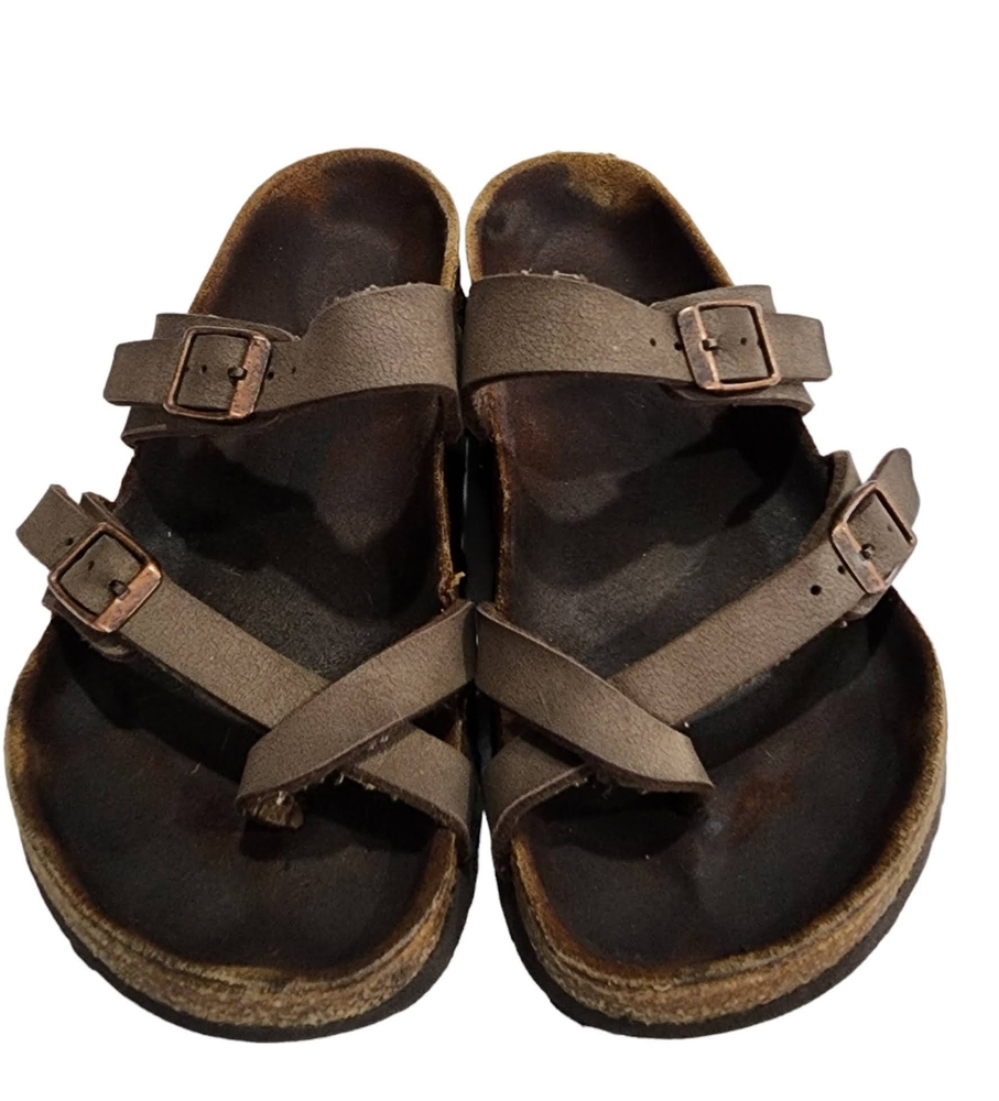 Birkenstock Mayari 35 4 4.5 Womens Kids Sandals Slip On Slide FLAWS READ